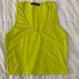SHEIN Neon Lime Green Tank Top